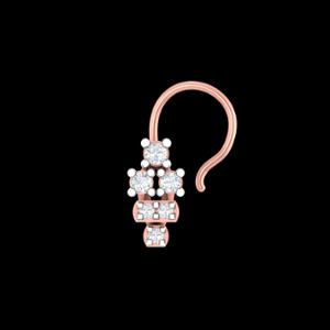 Buy 18 Karat Gold & Diamond Nose Pin