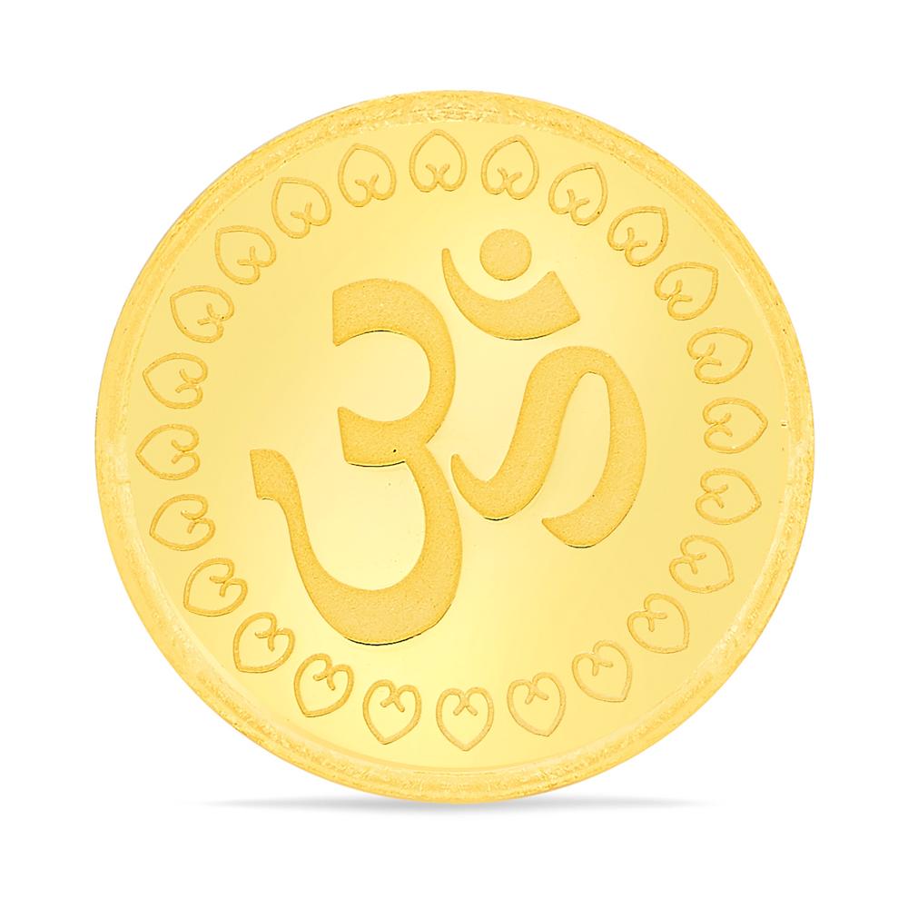 Buy 24 Karat Yellow Finish 4 Grams OM Gold Coin