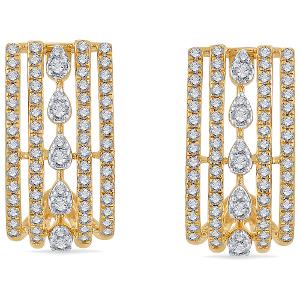 Buy 14 Karat Gold & Diamond Earrings