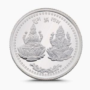Buy 10 Gram Laxmi Ganesh Silver Coin