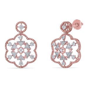 Buy 14 Karat Gold & Diamond Earrings