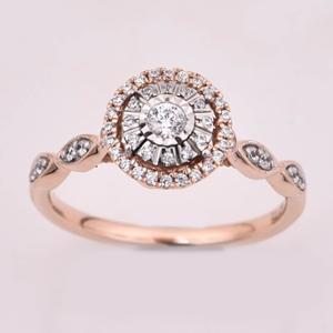 Buy 14 Karat Gold & Diamond Ring