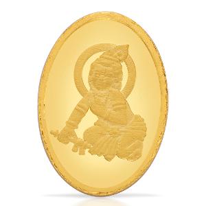 Buy 24 Kt Yellow Finish 2 Grams Balkrishna Gold Coin