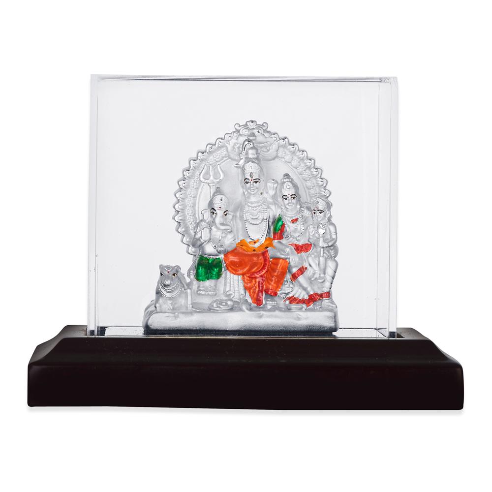 Buy Shiv Parivar Silver Idol