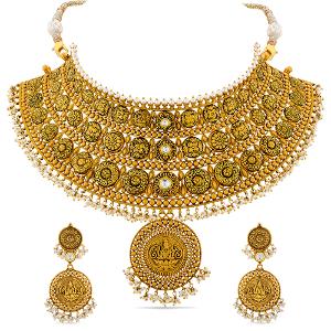 Buy 22 Karat Gold Necklace Set