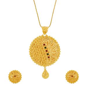 Buy 22 Karat Gold Pendant Set