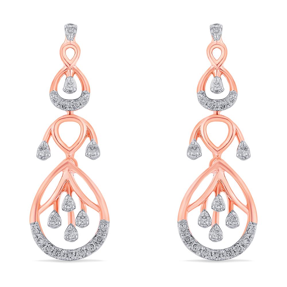Buy 14 Karat Gold & Diamond Earrings