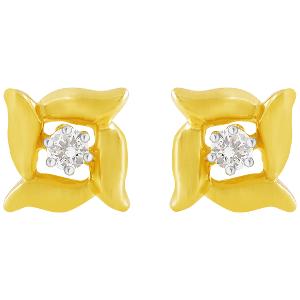 Buy 14 Karat Gold & Diamond Earrings