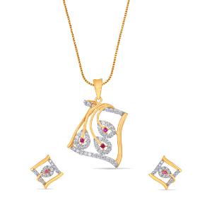 Buy 22 Karat Gold Pendant Set