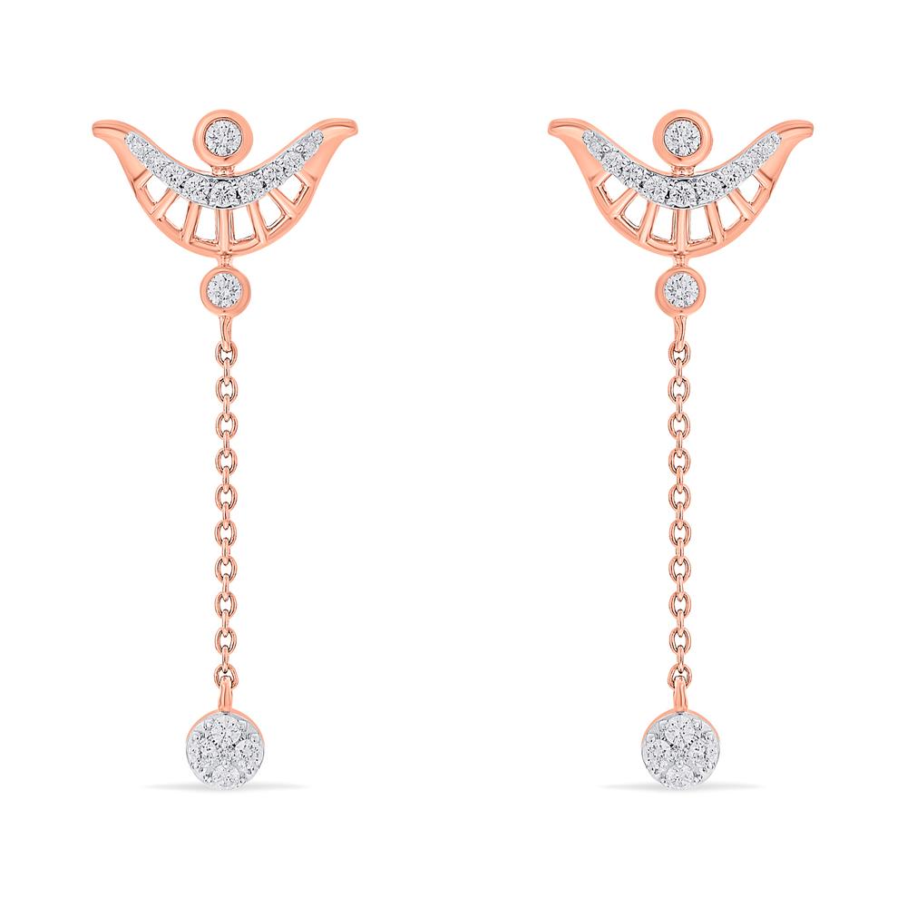Buy 18 Karat Gold & Diamond Earrings