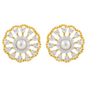 Buy 14 Karat Gold & Diamond Earrings