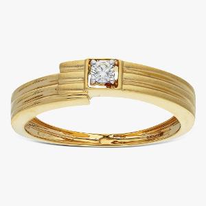 Buy 14Kt Men's Gold & Diamond Ring