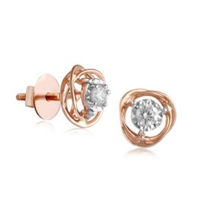 Buy 14 Karat Gold & Diamond Earrings