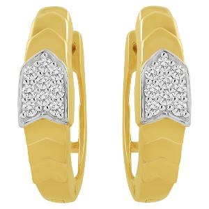 Buy 14 Karat Gold & Diamond Earrings