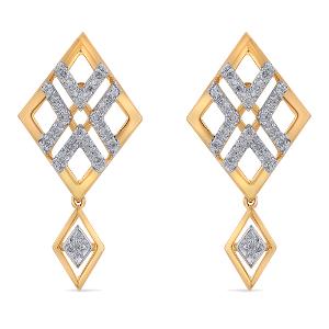 Buy 14 Karat Gold & Diamond Earrings