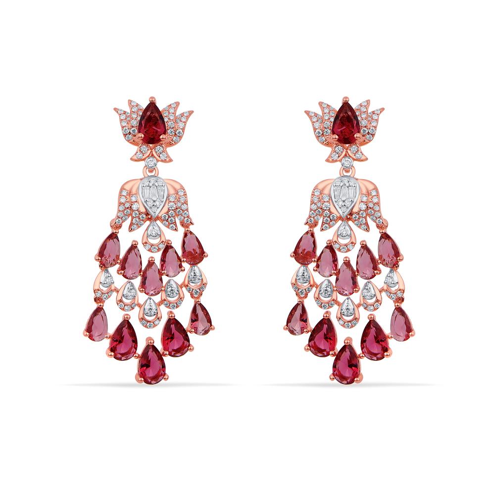 Buy 18 Karat Gold & Diamond Earrings