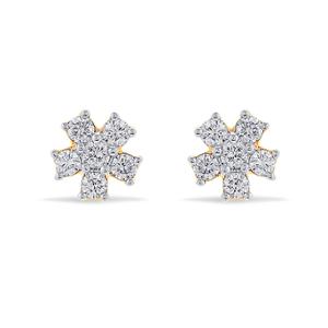 Buy 18 Karat Gold & Diamond Earrings
