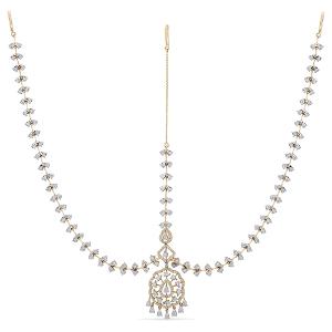 Buy 14 Karat Gold & Diamond Mang Tikka