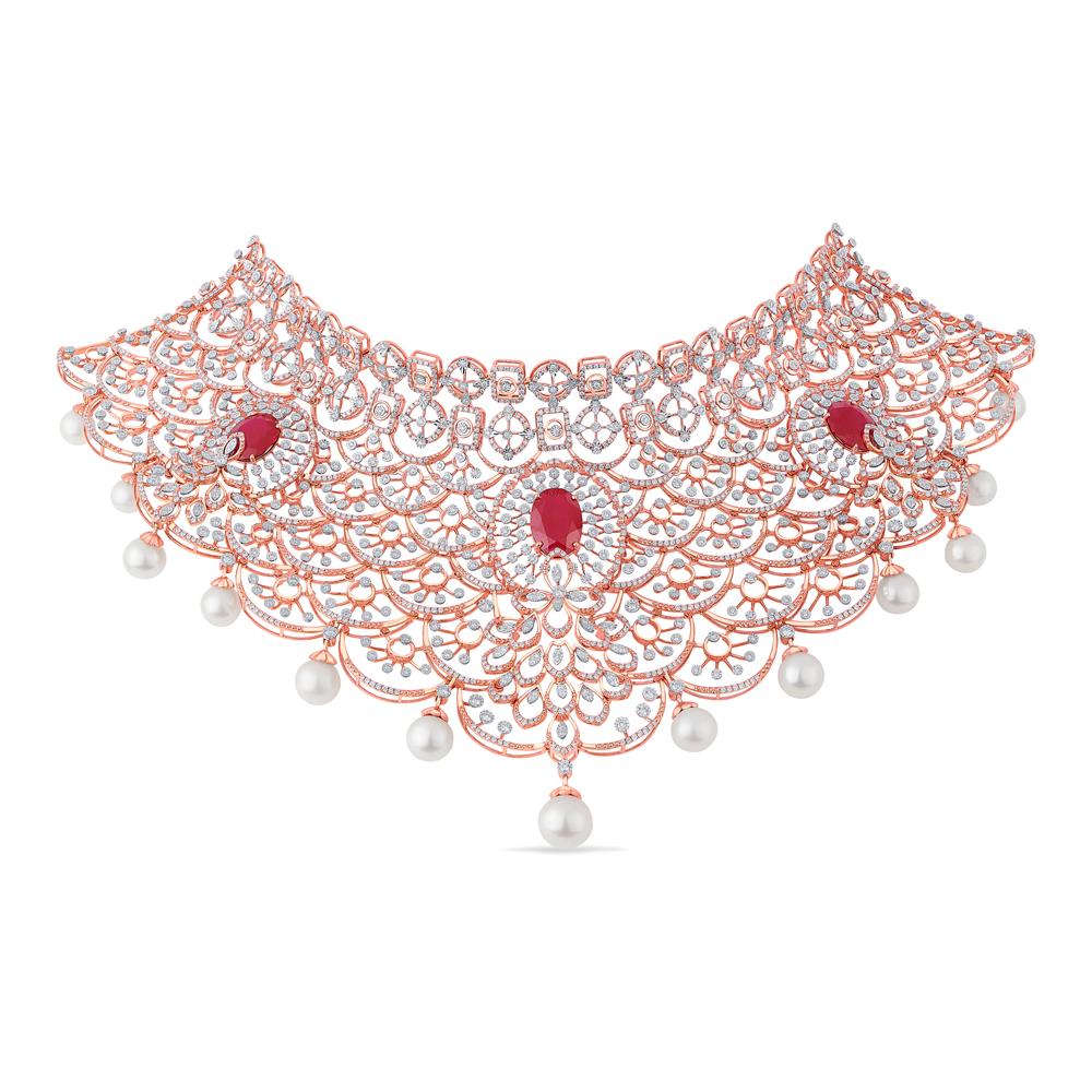 Buy 18 Karat Gold & Diamond Necklace