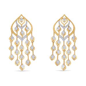 Buy 18 Karat Gold & Diamond Earrings