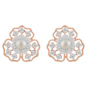 Buy 14 Karat Gold & Diamond Earrings
