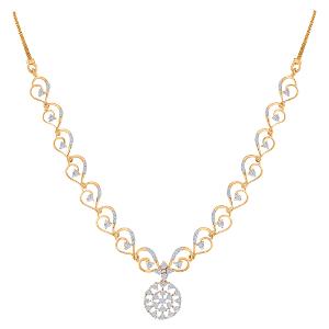 Buy 14 Karat Gold & Diamond Necklace