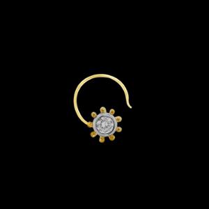 Buy 14 Karat Gold & Diamond Nose Pin
