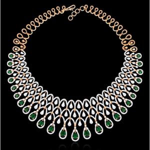 Buy 18 Karat Gold & Diamond Necklace Set