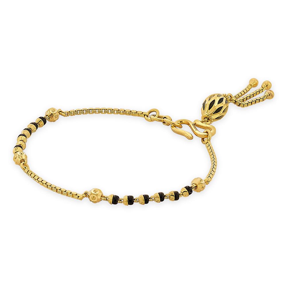 22 Karat Gold Mangalsutra Bracelet | Gold - Reliance Jewels