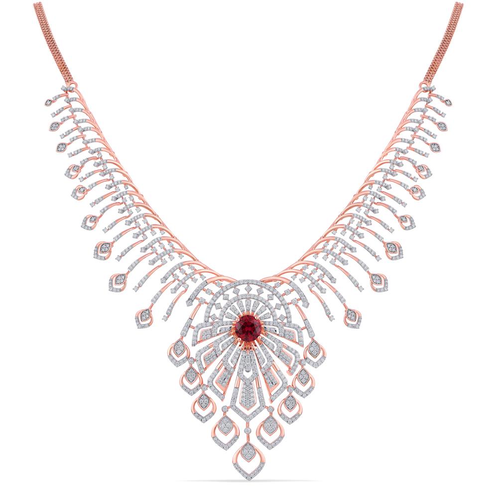 Buy 18 Karat Gold & Diamond Necklace