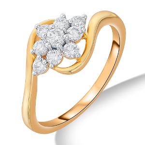 Buy 18 Karat Gold & Diamond Ring