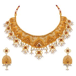 Buy 22 Karat Gold Necklace Set