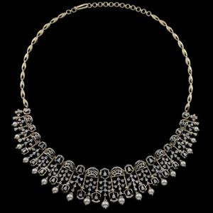 Buy 14 Karat Gold & Diamond Necklace Set