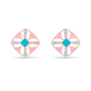 Buy 14 Karat Gold & Diamond Earrings