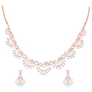Buy 14 Karat Gold & Diamond Necklace Set