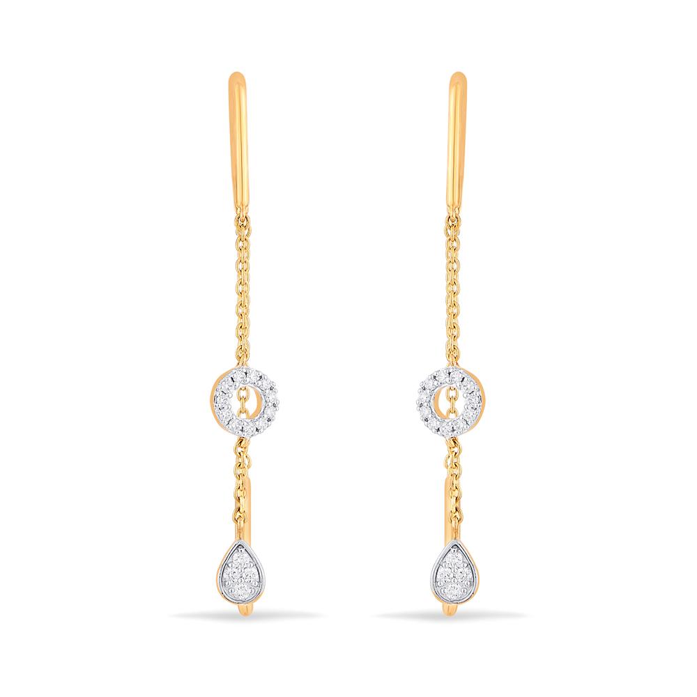 Buy 14 Karat Gold & Diamond Earrings
