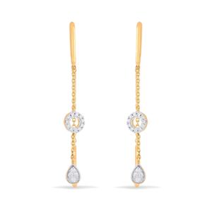 Buy 14 Karat Gold & Diamond Earrings