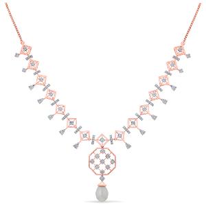 Buy 14 Karat Gold & Diamond Necklace