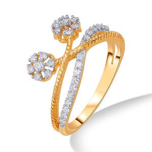 Buy 14 Karat Gold & Diamond Ring