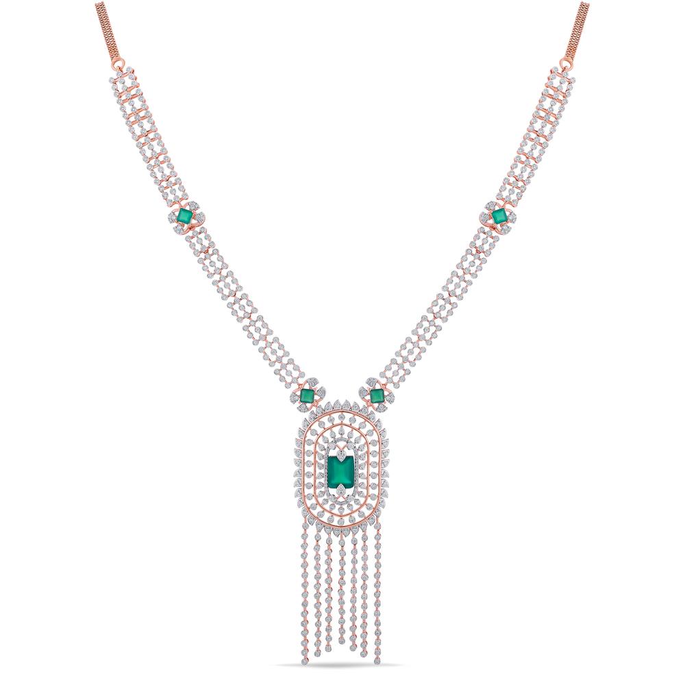 Buy 14 Karat Gold & Diamond Necklace