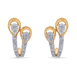 Buy 18 Karat Gold & Diamond Earrings