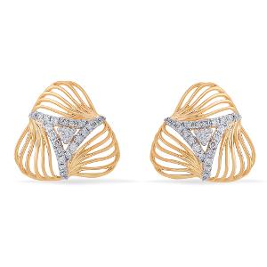 Buy 14 Karat Gold & Diamond Earrings