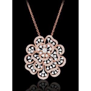 Buy 18 Karat Gold & Diamond Pendant Set
