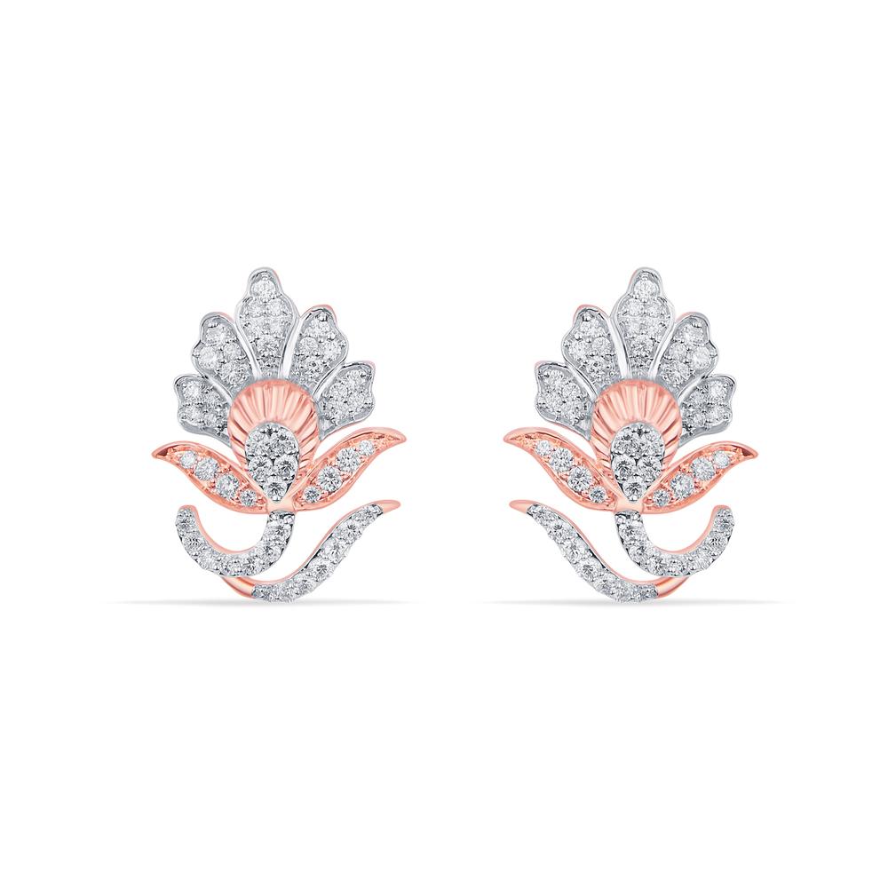 Buy 18 Karat Gold & Diamond Earrings