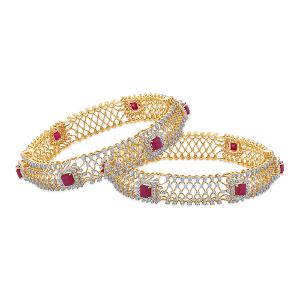 Buy 14 Karat Gold & Diamond Bangles