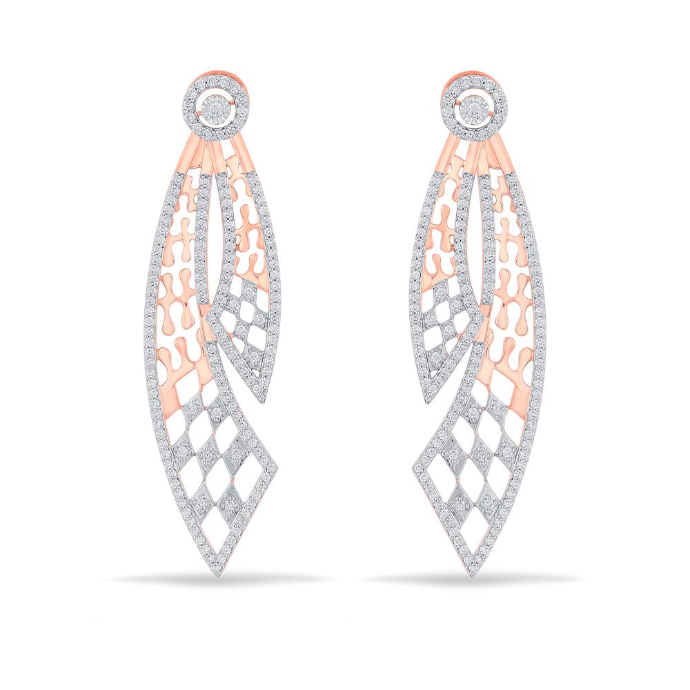Buy 18 Karat Gold & Diamond Earrings