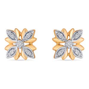 Buy 14 Karat Gold & Diamond Earrings