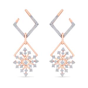Buy 14 Karat Gold & Diamond Earrings