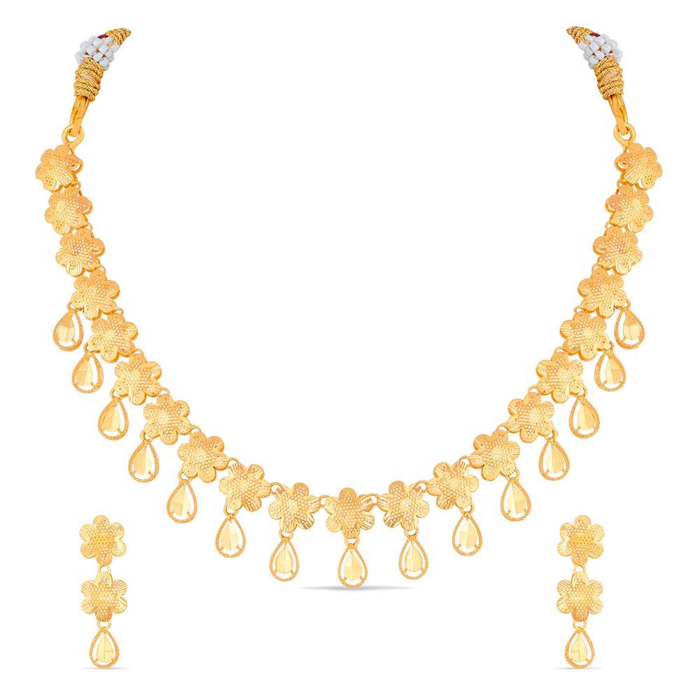 Buy 22 Karat Gold Necklace Set