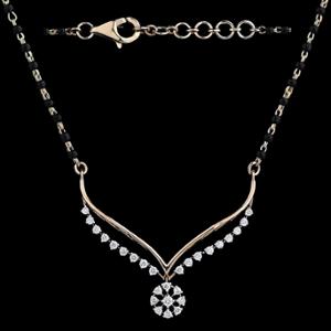 Buy 18 Karat Gold & Diamond Mangalsutra